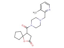 4-({4-[(3-methyl-2-pyridinyl)methyl]-1-piperazinyl}carbonyl)-1-oxaspiro[4.4]nonan-2-one