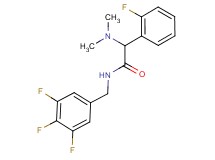 2-(dimethylamino)-2-(2-fluorophenyl)-N-(3,4,5-trifluorobenzyl)acetamide