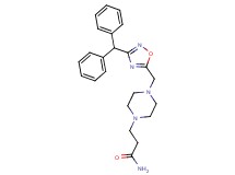 3-(4-{[3-(diphenylmethyl)-1,2,4-oxadiazol-5-yl]methyl}-1-piperazinyl)propanamide