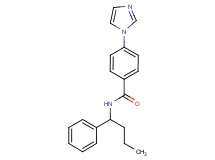 4-(1H-imidazol-1-yl)-N-(1-phenylbutyl)benzamide trifluoroacetate