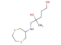 5-(1,4-dithiepan-6-ylamino)-4-methylpentane-1,4-diol