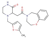 3-[2-(2,3-dihydro-1,4-benzoxazepin-4(5H)-yl)-2-oxoethyl]-4-[(5-methyl-2-furyl)methyl]-2-piperazinone