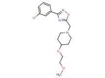 1-{[3-(3-chlorophenyl)-1,2,4-oxadiazol-5-yl]methyl}-4-(2-methoxyethoxy)piperidine