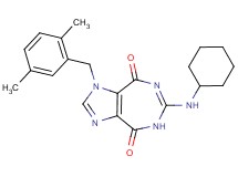 6-(cyclohexylamino)-1-(2,5-dimethylbenzyl)imidazo[4,5-e][1,3]diazepine-4,8(1H,5H)-dione