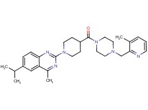 6-isopropyl-4-methyl-2-[4-({4-[(3-methyl-2-pyridinyl)methyl]-1-piperazinyl}carbonyl)-1-piperidinyl]quinazoline