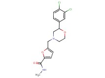 5-{[2-(3,4-dichlorophenyl)morpholin-4-yl]methyl}-N-methyl-2-furamide
