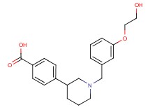 4-{1-[3-(2-hydroxyethoxy)benzyl]piperidin-3-yl}benzoic acid