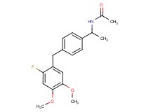 N-{1-[4-(2-fluoro-4,5-dimethoxybenzyl)phenyl]ethyl}acetamide