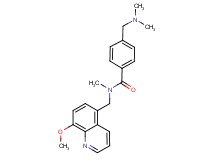 4-[(dimethylamino)methyl]-N-[(8-methoxyquinolin-5-yl)methyl]-N-methylbenzamide