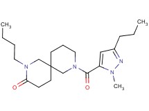 2-butyl-8-[(1-methyl-3-propyl-1H-pyrazol-5-yl)carbonyl]-2,8-diazaspiro[5.5]undecan-3-one