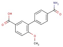 4'-(aminocarbonyl)-6-methoxybiphenyl-3-carboxylic acid