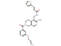(2E)-N-({7-[3-(allyloxy)benzoyl]-3-methyl-5,6,7,8-tetrahydro-2,7-naphthyridin-4-yl}methyl)-3-(2-thienyl)acrylamide