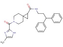 N-(3,3-diphenylpropyl)-6-[(4-methyl-1H-imidazol-2-yl)carbonyl]-6-azaspiro[2.5]octane-1-carboxamide
