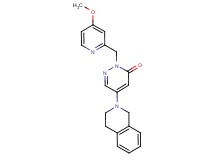 5-(3,4-dihydro-2(1H)-isoquinolinyl)-2-[(4-methoxy-2-pyridinyl)methyl]-3(2H)-pyridazinone