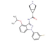 (1R*,5S*,6r)-N-[1-(3-fluorophenyl)-4-isopropoxy-1H-indazol-3-yl]-3-azabicyclo[3.1.0]hexane-6-carboxamide
