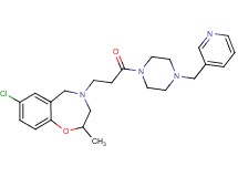 7-chloro-2-methyl-4-{3-oxo-3-[4-(3-pyridinylmethyl)-1-piperazinyl]propyl}-2,3,4,5-tetrahydro-1,4-benzoxazepine
