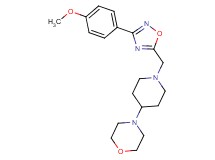 4-(1-{[3-(4-methoxyphenyl)-1,2,4-oxadiazol-5-yl]methyl}-4-piperidinyl)morpholine