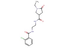 N-{2-[(2-chlorobenzoyl)amino]ethyl}-1-ethyl-5-oxo-3-pyrrolidinecarboxamide