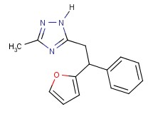 5-[2-(2-furyl)-2-phenylethyl]-3-methyl-1H-1,2,4-triazole