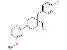 [4-(4-chlorobenzyl)-1-(6-methoxypyrimidin-4-yl)piperidin-4-yl]methanol
