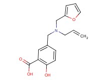 5-{[allyl(2-furylmethyl)amino]methyl}-2-hydroxybenzoic acid
