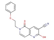 2-hydroxy-5-oxo-6-(2-phenoxyethyl)-5,6-dihydro-1,6-naphthyridine-3-carbonitrile