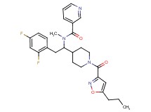 N-(2-(2,4-difluorophenyl)-1-{1-[(5-propyl-3-isoxazolyl)carbonyl]-4-piperidinyl}ethyl)-N-methylnicotinamide