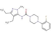 N-(3,4-diethyl-1-methyl-1H-pyrazol-5-yl)-4-(2-fluorophenyl)piperazine-1-carboxamide