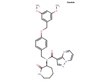 N-{4-[(3,5-dimethoxybenzyl)oxy]benzyl}-N-[(3S)-2-oxo-3-azepanyl]pyrazolo[1,5-a]pyrimidine-3-carboxamide