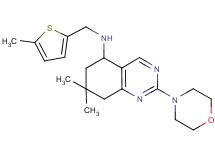 7,7-dimethyl-N-[(5-methyl-2-thienyl)methyl]-2-(4-morpholinyl)-5,6,7,8-tetrahydro-5-quinazolinamine