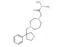 N,N-dimethyl-2-{4-[(3-phenyltetrahydrofuran-3-yl)methyl]-1,4-diazepan-1-yl}acetamide