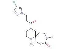 4-[3-(4-chloro-1H-pyrazol-1-yl)propanoyl]-1-methyl-1,4,9-triazaspiro[5.6]dodecan-10-one
