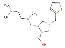 [(3R*,4R*)-4-{[[2-(dimethylamino)ethyl](methyl)amino]methyl}-1-(2-thienylmethyl)pyrrolidin-3-yl]methanol