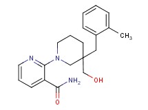 2-[3-(hydroxymethyl)-3-(2-methylbenzyl)piperidin-1-yl]nicotinamide