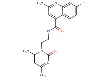 N-[2-(4,6-dimethyl-2-oxopyrimidin-1(2H)-yl)ethyl]-7-fluoro-2-methylquinoline-4-carboxamide