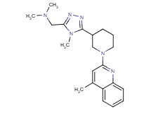 N,N-dimethyl-1-{4-methyl-5-[1-(4-methylquinolin-2-yl)piperidin-3-yl]-4H-1,2,4-triazol-3-yl}methanamine