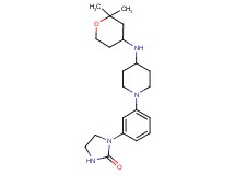 1-(3-{4-[(2,2-dimethyltetrahydro-2H-pyran-4-yl)amino]piperidin-1-yl}phenyl)imidazolidin-2-one