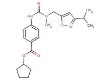 cyclopentyl 4-({[[(3-isopropylisoxazol-5-yl)methyl](methyl)amino]carbonyl}amino)benzoate