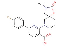 6-(4-fluorophenyl)-2-(3-methyl-2-oxo-1-oxa-3,7-diazaspiro[4.5]dec-7-yl)nicotinic acid