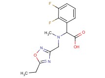 (2,3-difluorophenyl)[[(5-ethyl-1,2,4-oxadiazol-3-yl)methyl](methyl)amino]acetic acid