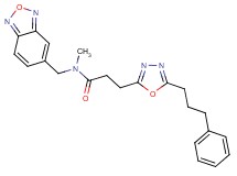 N-(2,1,3-benzoxadiazol-5-ylmethyl)-N-methyl-3-[5-(3-phenylpropyl)-1,3,4-oxadiazol-2-yl]propanamide