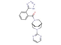 (1S*,5R*)-3-(2-pyrimidinyl)-6-[2-(1H-tetrazol-5-yl)benzoyl]-3,6-diazabicyclo[3.2.2]nonane