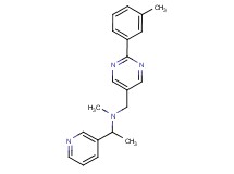 N-methyl-N-{[2-(3-methylphenyl)pyrimidin-5-yl]methyl}-1-pyridin-3-ylethanamine