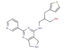 3-[(2-pyridin-3-yl-6,7-dihydro-5H-pyrrolo[3,4-d]pyrimidin-4-yl)amino]-2-(3-thienylmethyl)propan-1-ol