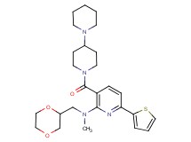 3-(1,4'-bipiperidin-1'-ylcarbonyl)-N-(1,4-dioxan-2-ylmethyl)-N-methyl-6-(2-thienyl)-2-pyridinamine
