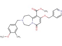 methyl 3-(4-methoxy-3-methylbenzyl)-7-oxo-9-(4-pyridinylmethoxy)-1,2,3,4,5,7-hexahydropyrido[1,2-d][1,4]diazepine-10-carboxylate