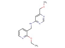 N-[(2-ethoxypyridin-3-yl)methyl]-6-(methoxymethyl)pyrimidin-4-amine