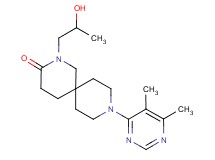 9-(5,6-dimethyl-4-pyrimidinyl)-2-(2-hydroxypropyl)-2,9-diazaspiro[5.5]undecan-3-one