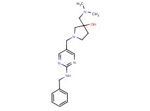 1-{[2-(benzylamino)-5-pyrimidinyl]methyl}-3-[(dimethylamino)methyl]-3-pyrrolidinol