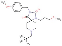 8-(2,2-dimethylpropyl)-3-(4-methoxybenzyl)-1-(3-methoxypropyl)-1,3,8-triazaspiro[4.5]decane-2,4-dione
